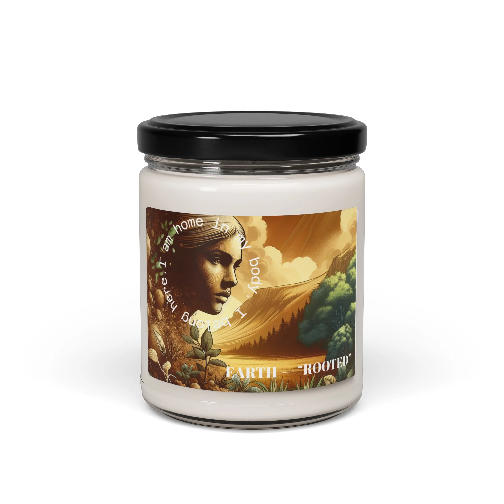 Earth Rooted Scented Soy Candle | Aromatherapy, Home Decor, Gift for Her, Relaxation Candle, Mindfulness Candle, Eco-Friendly Candle