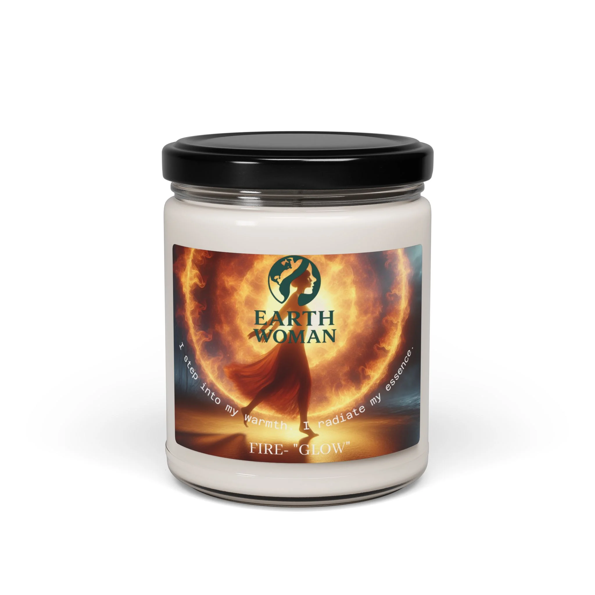 Earth Woman Scented Soy Candle | Eco-Friendly, Aromatherapy Gift, Meditation, Home Decor, Nature Lover